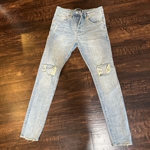 Purple men’s jeans